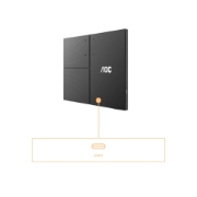 Picture of AOC T2 16T3EA computer monitor 39.6 cm (15.6") 1920 x 1080 pixels Full HD Black