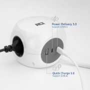 Picture of ACT AC2425 power extension 1.5 m 3 AC outlet(s) Indoor White