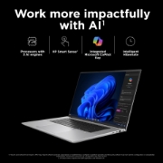 Picture of HP ZBook Studio 16 G11 Intel Core Ultra 9 185H Mobile workstation 40.6 cm (16") WQUXGA 64 GB DDR5-SDRAM 2 TB SSD NVIDIA GeForce RTX 4070 Wi-Fi 7 (802.11be) Windows 11 Pro Silver