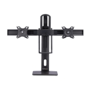 Picture of StarTech.com Crossbar Dual Monitor Desk Stand For Double 27-inch Screens, VESA Mount 75x75/100x100, Toolless Height Adjustment, Up To 13.2lb (6kg) Per Display