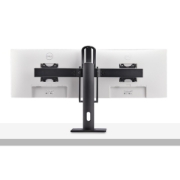 Picture of StarTech.com Crossbar Dual Monitor Desk Stand For Double 27-inch Screens, VESA Mount 75x75/100x100, Toolless Height Adjustment, Up To 13.2lb (6kg) Per Display