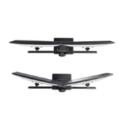Picture of StarTech.com Crossbar Dual Monitor Desk Stand For Double 27-inch Screens, VESA Mount 75x75/100x100, Toolless Height Adjustment, Up To 13.2lb (6kg) Per Display