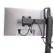 Picture of StarTech.com Crossbar Dual Monitor Desk Stand For Double 27-inch Screens, VESA Mount 75x75/100x100, Toolless Height Adjustment, Up To 13.2lb (6kg) Per Display