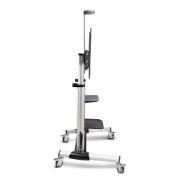 Picture of StarTech.com Rolling TV Cart/Stand On Wheels For 60-100inch Flat Screens Up To 220lb (100kg), Height Adjustment via Hand Crank, Mobile/Portable Trolley Mount