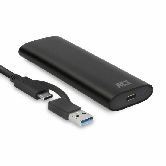 Picture of ACT USB-C M.2 NVMe / PCIe SSD Enclosure, tool-free
