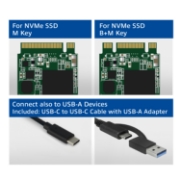 Picture of ACT USB-C M.2 NVMe / PCIe SSD Enclosure, tool-free
