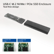Picture of ACT USB-C M.2 NVMe / PCIe SSD Enclosure, tool-free