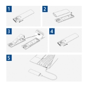 Picture of ACT USB-C M.2 NVMe / PCIe SSD Enclosure, tool-free