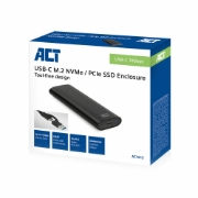Picture of ACT USB-C M.2 NVMe / PCIe SSD Enclosure, tool-free