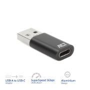 Picture of ACT USB-A male to USB-C female adapter