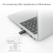 Picture of ACT USB-A male to USB-C female adapter
