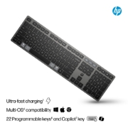 Picture of HP 720 Multi-Device Rechargeable Wireless Keyboard