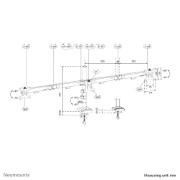 Picture of Neomounts DS60-600BL3 Monitor arm 10-27" - Quick-fix - 180°-stop
