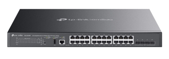 Picture of TP-Link SG5428XMPP network switch Managed L3 Gigabit Ethernet (10/100/1000) Power over Ethernet (PoE) Black