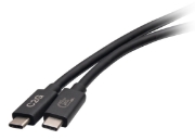 Picture of C2G 3.3ft (1m) USB 4.0 USB-C to C (48V 5A) 240W Charging Cable-Black