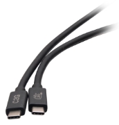 Picture of C2G 3.3ft (1m) USB 4.0 USB-C to C (48V 5A) 240W Charging Cable-Black