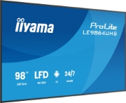 Picture of iiyama LE9864UHS-B1AG Signage Display Digital signage flat panel 2.49 m (98") Wi-Fi 500 cd/m² 4K Ultra HD Black Built-in processor Android 24/7
