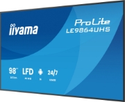 Picture of iiyama LE9864UHS-B1AG Signage Display Digital signage flat panel 2.49 m (98") Wi-Fi 500 cd/m² 4K Ultra HD Black Built-in processor Android 24/7