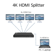 Picture of ACT 4K HDMI splitter, 1 in 4 out, EDID support