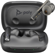 Image de Poly Écouteurs noir charbon Voyager Free 60 UC M +adaptateur USB-C BT700 + étui de charge de base