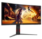 Image de AOC G4 CU34G4Z écran plat de PC 86,4 cm (34") 3440 x 1440 pixels Wide Quad HD LED Noir, Rouge