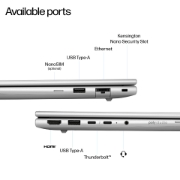Afbeeldingen van HP EliteBook 6 G1i 14 AI Intel Core Ultra 7 255U Laptop 35,6 cm (14") WUXGA 16 GB DDR5-SDRAM 512 GB SSD Wi-Fi 6E (802.11ax) Windows 11 Pro AI PC Zilver