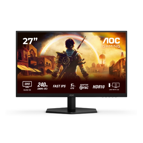 Picture of AOC G4 Q27G42ZE computer monitor 68.6 cm (27") 2560 x 1440 pixels Quad HD LCD Black, Red
