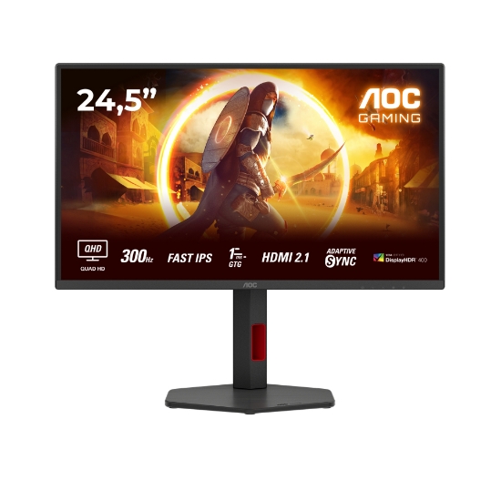 Afbeeldingen van AOC G4 Q25G4SR computer monitor 62,2 cm (24.5") 2560 x 1440 Pixels Quad HD LED Zwart, Rood
