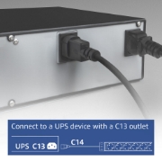 Image de ACT Rallonge PDU 19" C14 IEC60320 avec 8 prises de type F, 3m H05VV-F 3G1.0