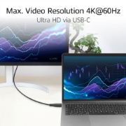 Image de ACT Câble USB 3.0 10 Gbit/s 60 W USB Type-C (droit) vers USB Type-C (coudé vers le haut/bas), 1 mètre