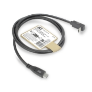 Image de ACT Câble USB 3.0 10 Gbit/s 60 W USB Type-C (droit) vers USB Type-C (coudé vers le haut/bas), 1 mètre