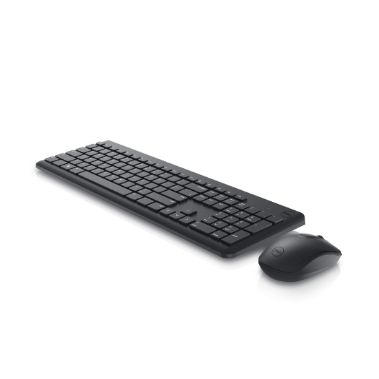 Picture of DELL KM3322W keyboard Mouse included Office RF Wireless AZERTY Belgian Black