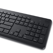 Picture of DELL KM3322W keyboard Mouse included Office RF Wireless AZERTY Belgian Black