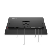 Afbeeldingen van Lenovo ThinkVision P27Q-40 LED display 68,6 cm (27") 2560 x 1440 Pixels Quad HD Zwart