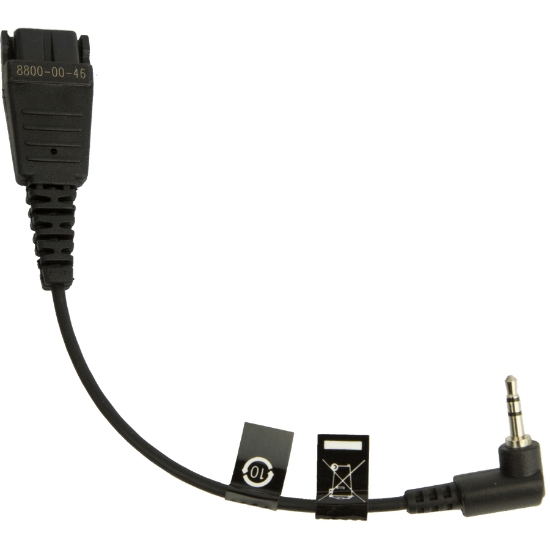 Afbeeldingen van Jabra 8800-00-46 audio kabel 0,15 m QD 2.5mm jack Zwart
