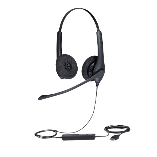 Image de Jabra 1559-0159 écouteur/casque Avec fil Arceau Bureau/Centre d'appels USB Type-A Bluetooth Noir