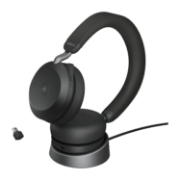Afbeeldingen van Jabra Evolve2 75 Headset Bedraad en draadloos Hoofdband Oproepen/muziek USB Type-C Bluetooth Oplaadhouder Zwart