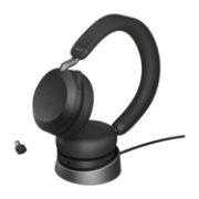 Image de Jabra 27599-989-889 écouteur/casque Avec fil &sans fil Arceau Appels/Musique USB Type-C Bluetooth Socle de chargement Noir