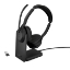 Afbeeldingen van Jabra Evolve2 55 Headset Bedraad en draadloos Hoofdband Kantoor/callcenter Bluetooth Oplaadhouder Zwart