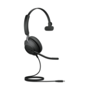 Afbeeldingen van Jabra Evolve2 40 SE Headset Bedraad Hoofdband Oproepen/muziek USB Type-C / USB Type-A Zwart