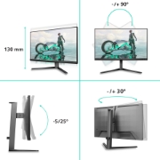 Image de Philips Evnia 3000 27M2N3800A/00 écran plat de PC 68,6 cm (27") 3840 x 2160 pixels 4K Ultra HD LCD Gris