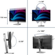 Image de Philips 4000 series 27B2N4500/00 écran plat de PC 68,6 cm (27") 2560 x 1440 pixels Quad HD LCD Gris