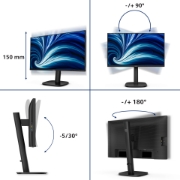 Afbeeldingen van Philips 3000 series 24B2N3200J/00 computer monitor 60,5 cm (23.8") 1920 x 1080 Pixels Full HD LCD Zwart