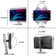 Picture of Philips 4000 series 24B2U4301/00 computer monitor 60.5 cm (23.8") 1920 x 1080 pixels Full HD LCD Grey
