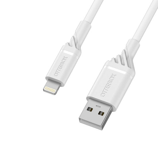 Image de OtterBox Cable USB A-Lightning 2M, Cloud Sky White