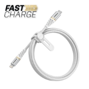 Picture of OtterBox Premium Cable USB C-Lightning 1M USB-PD, Cloud Sky White