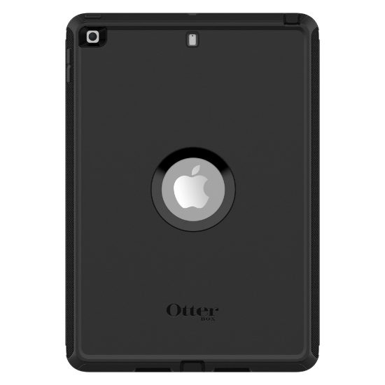 Afbeeldingen van OtterBox Defender Case voor iPad 7th/8th/9th gen, schokbestendig, ultra robuuste met ingebouwde schermbeschermer, 2x getest volgens militaire standaard, Zwart, Geen retailverpakking