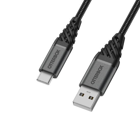 Afbeeldingen van OtterBox Premium Cable USB A-C 1M, zwart