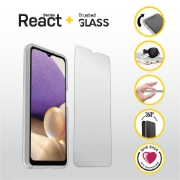 Afbeeldingen van OtterBox React + Trusted Glass Series voor Samsung Galaxy A12, transparant