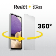 Afbeeldingen van OtterBox React + Trusted Glass Series voor Samsung Galaxy A12, transparant